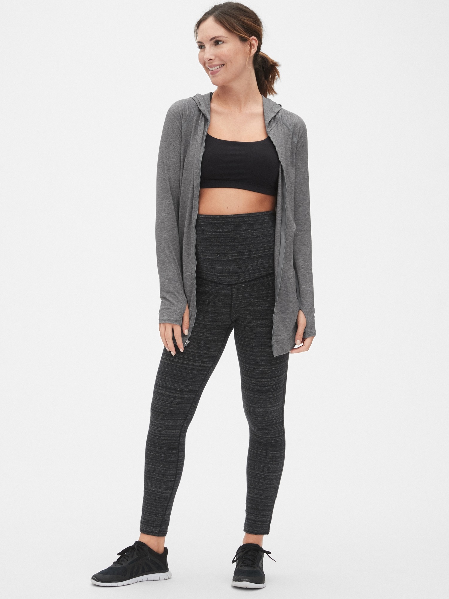 Maternity GapFit Breathe Zip Hoodie