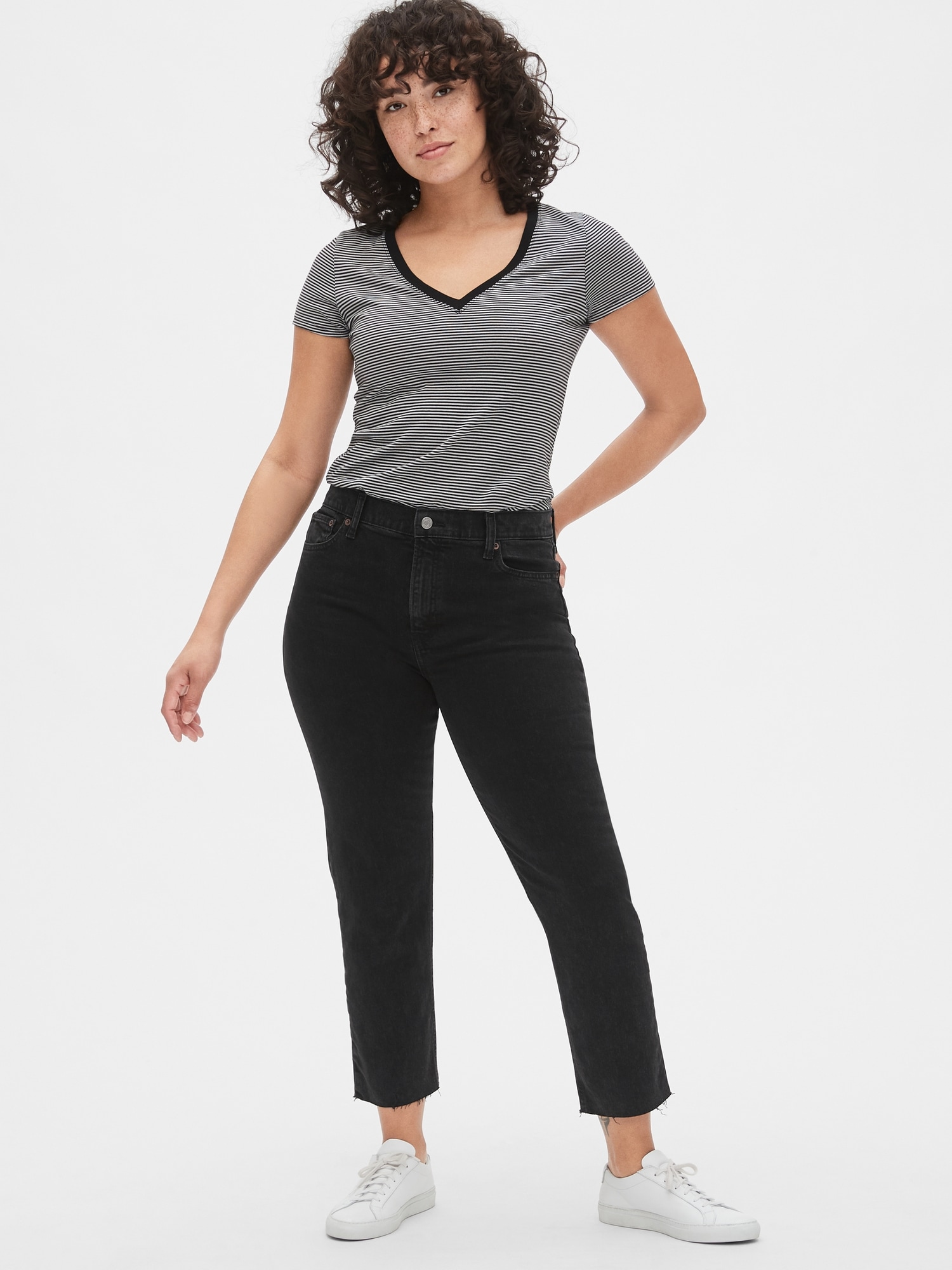 Gap high rise cheeky hot sale straight