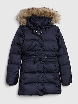 Gap elongated down puffer sales jacket