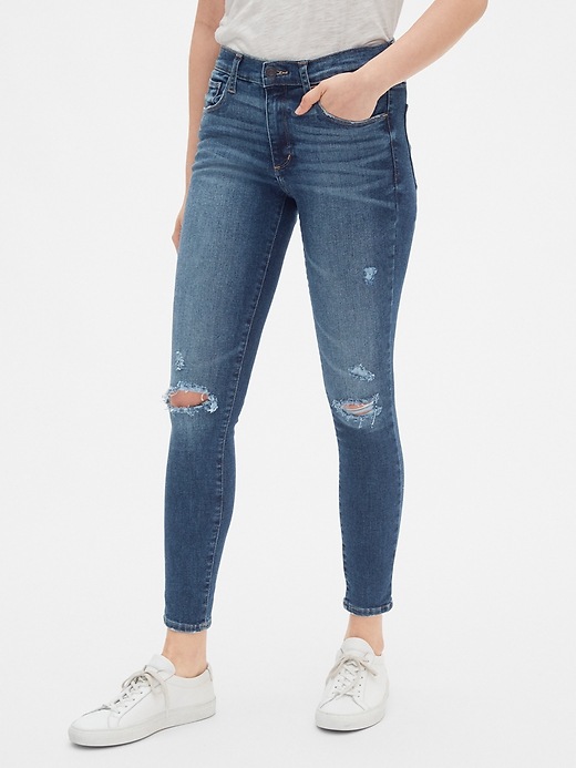 GAP, Jeans, Gap Midrise Universal Jegging Womens 28 Distressed Jeans  Leggings