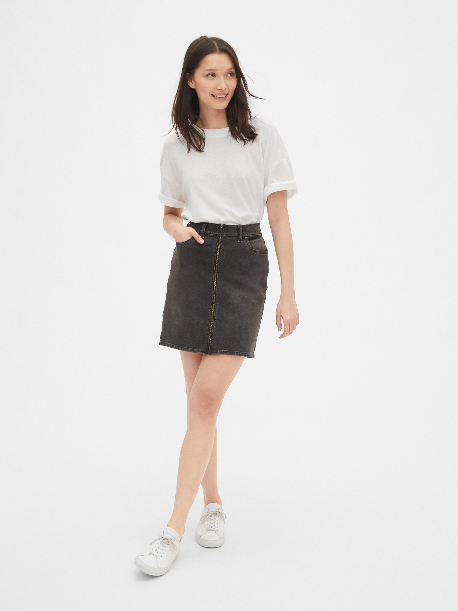 Denim 2024 skirt zipper