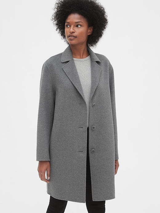 Gap wool blend peacoat best sale