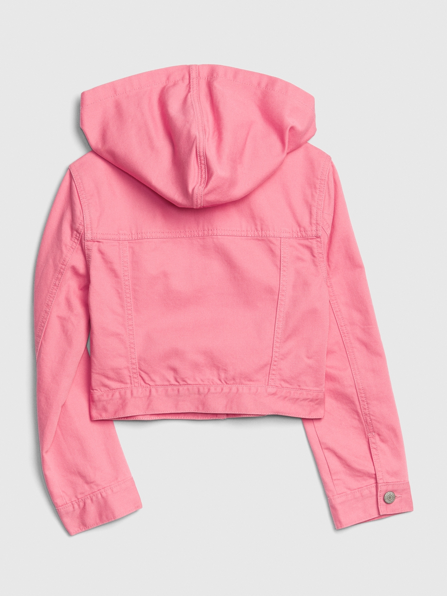 Pink hoodie deals denim jacket