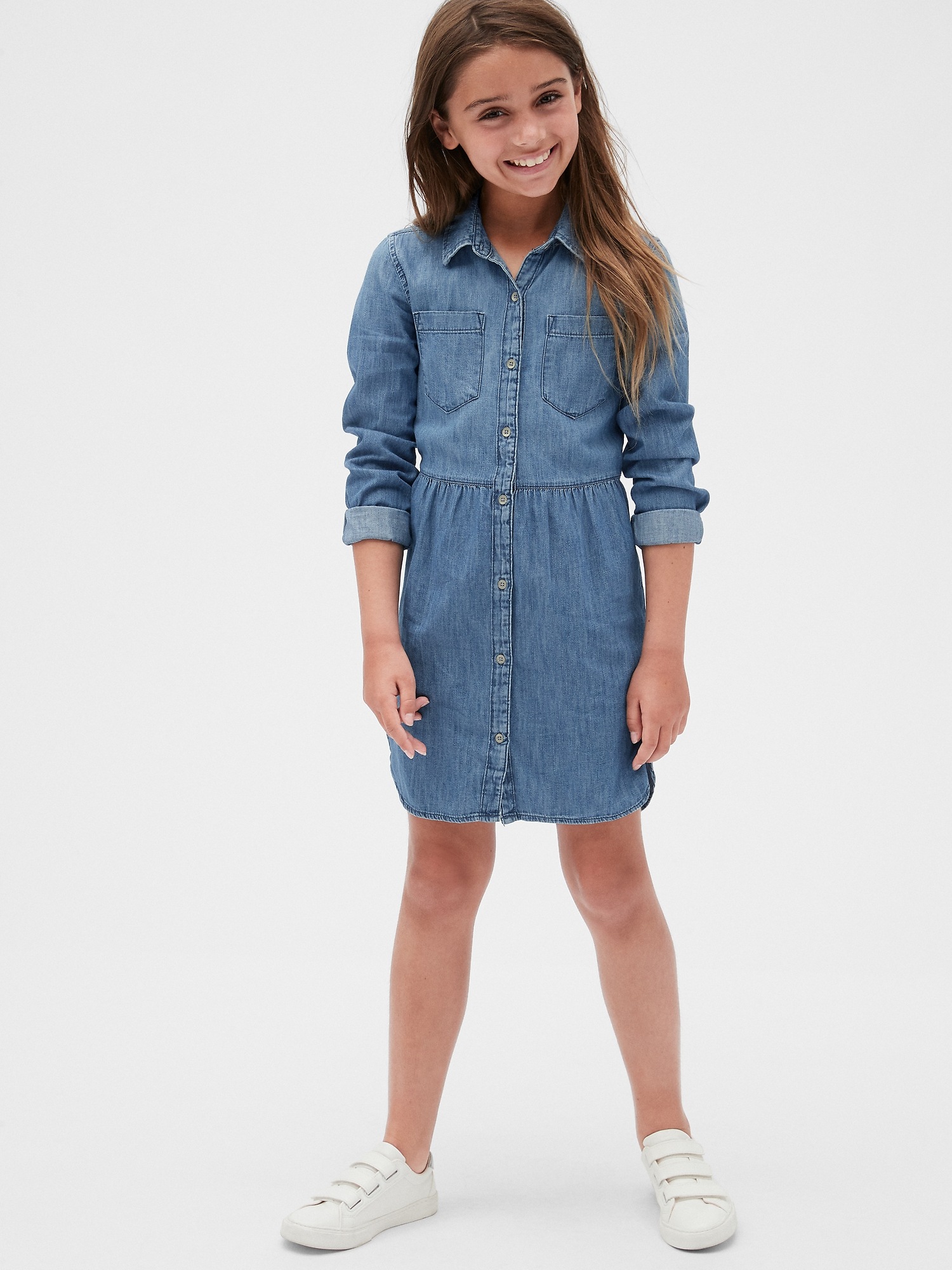 Kids Denim Shirtdress Gap