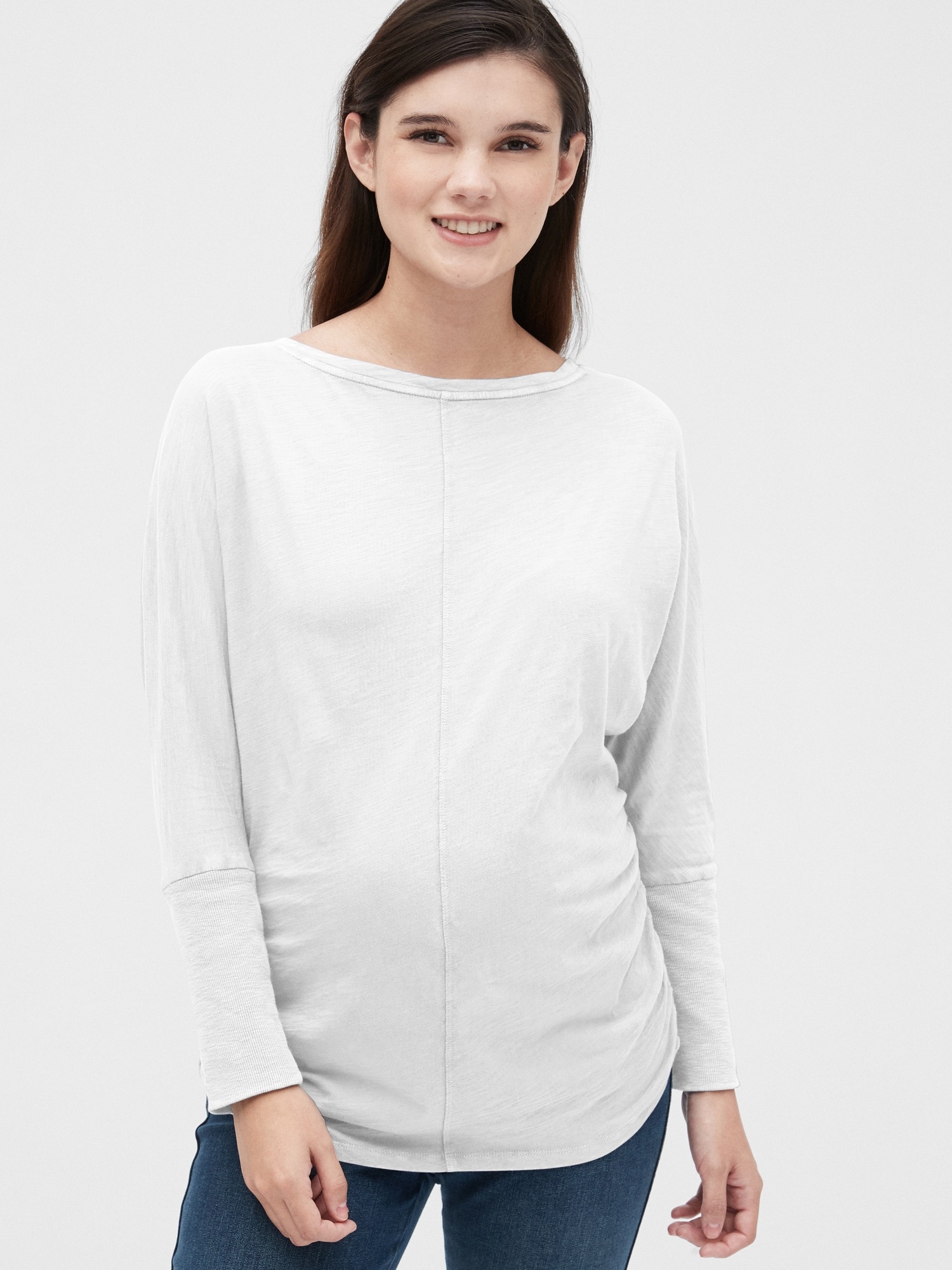 Maternity Slub Dolman Sleeve T-Shirt