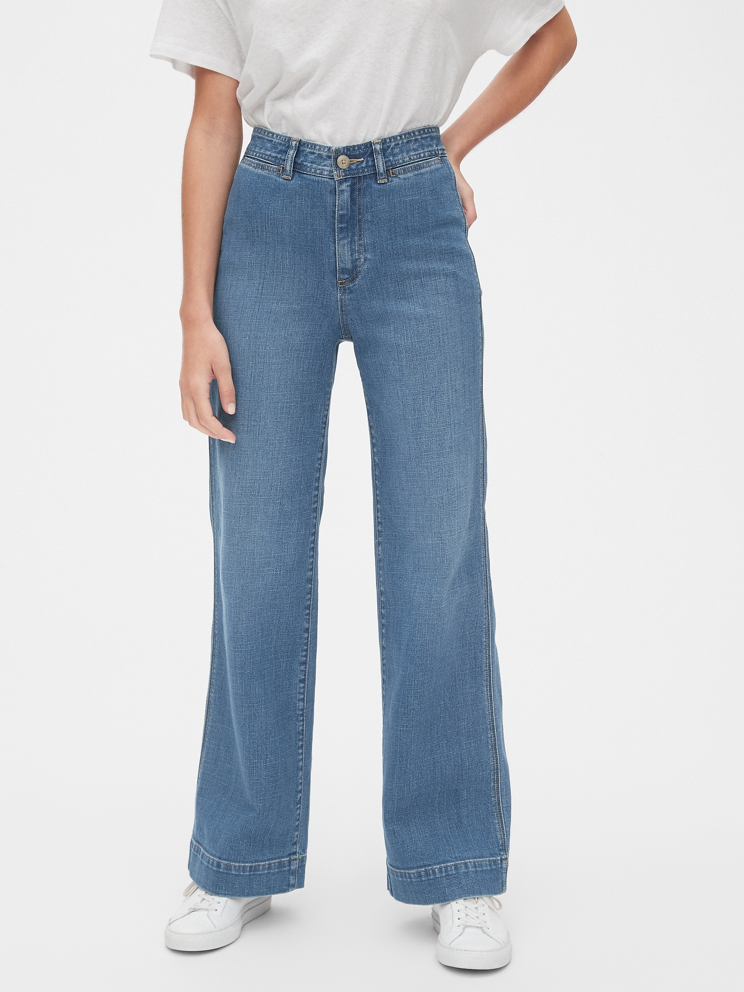 gap wide leg high rise