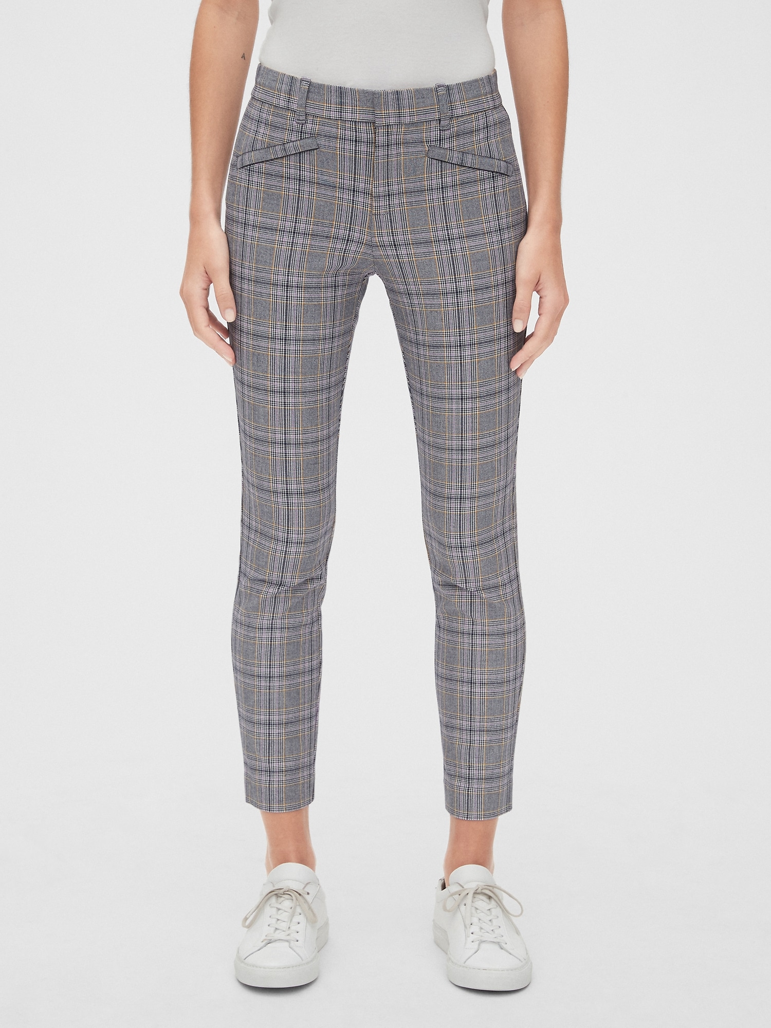 plaid pants gap