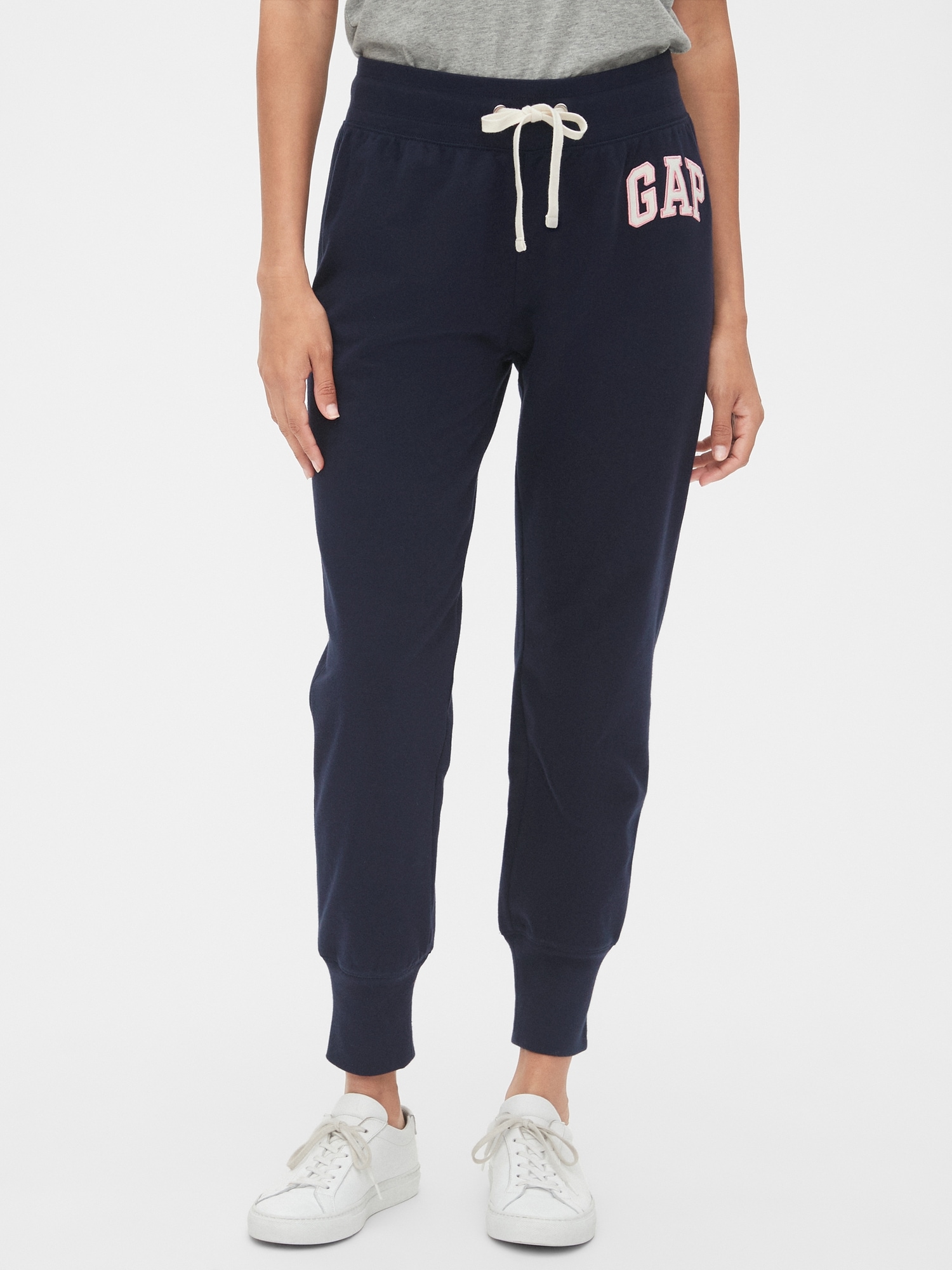 Buy Gap Logo Slim Fit Fleece Lined Joggers from the Gap online shop