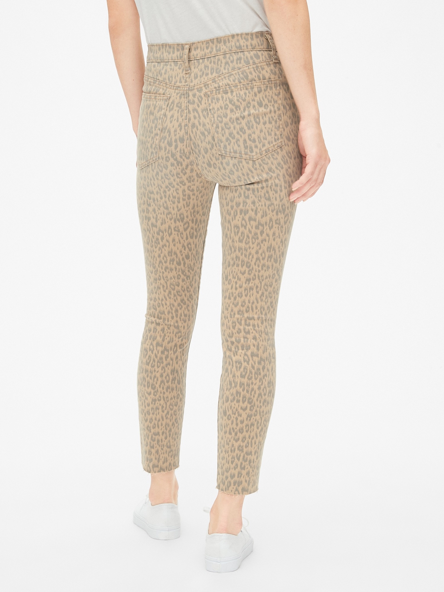 Gap hot sale leopard jeans