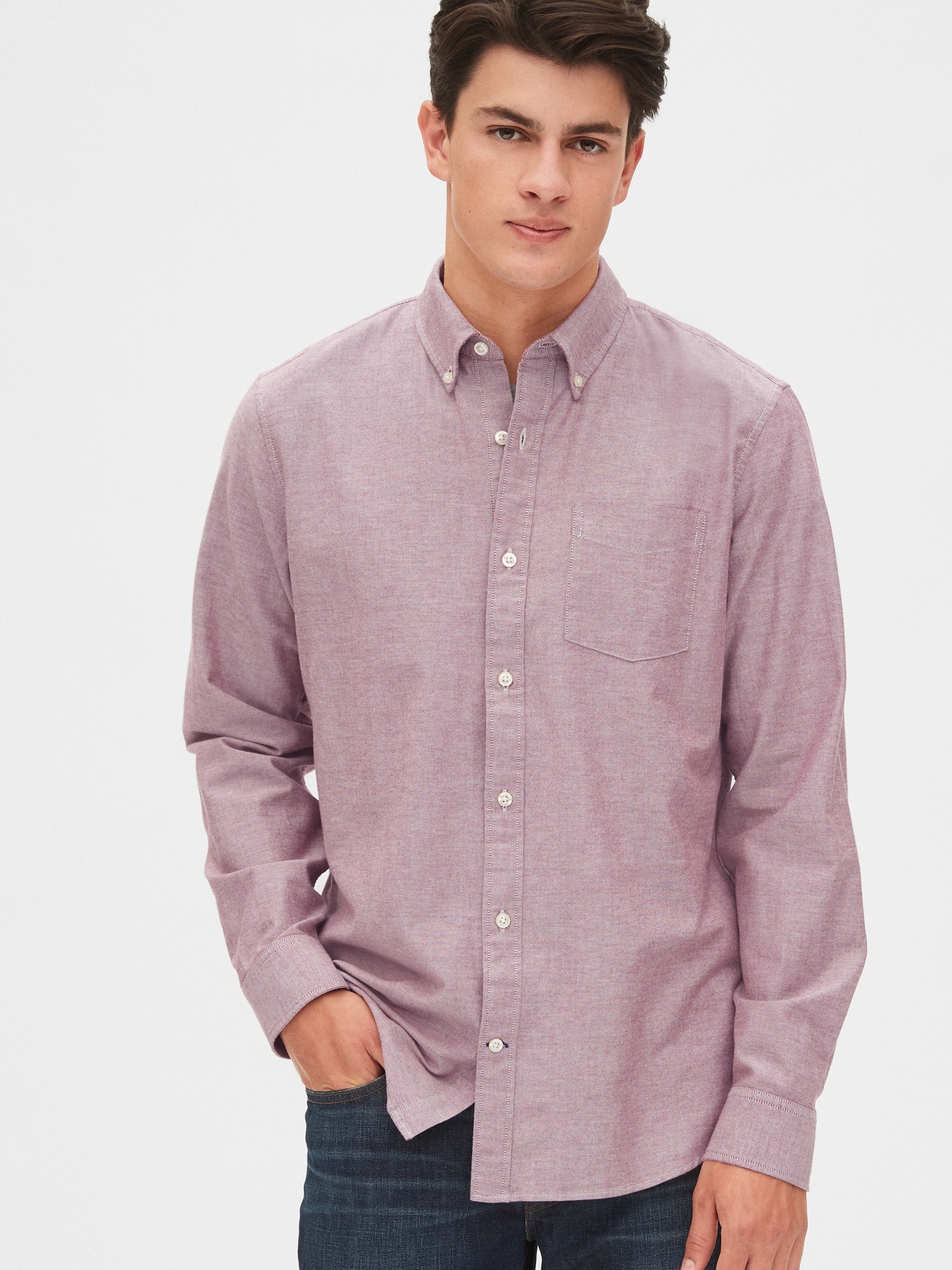 Lived In Stretch Oxford Shirt Gap