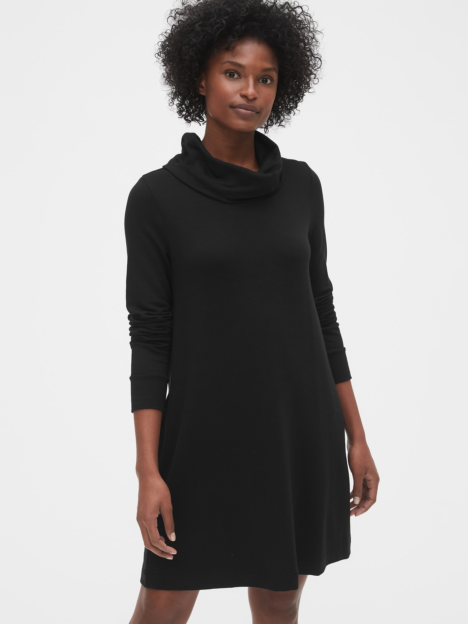 Cowl neck shop swing dress