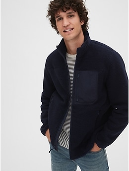 Fleece sale jacket gap