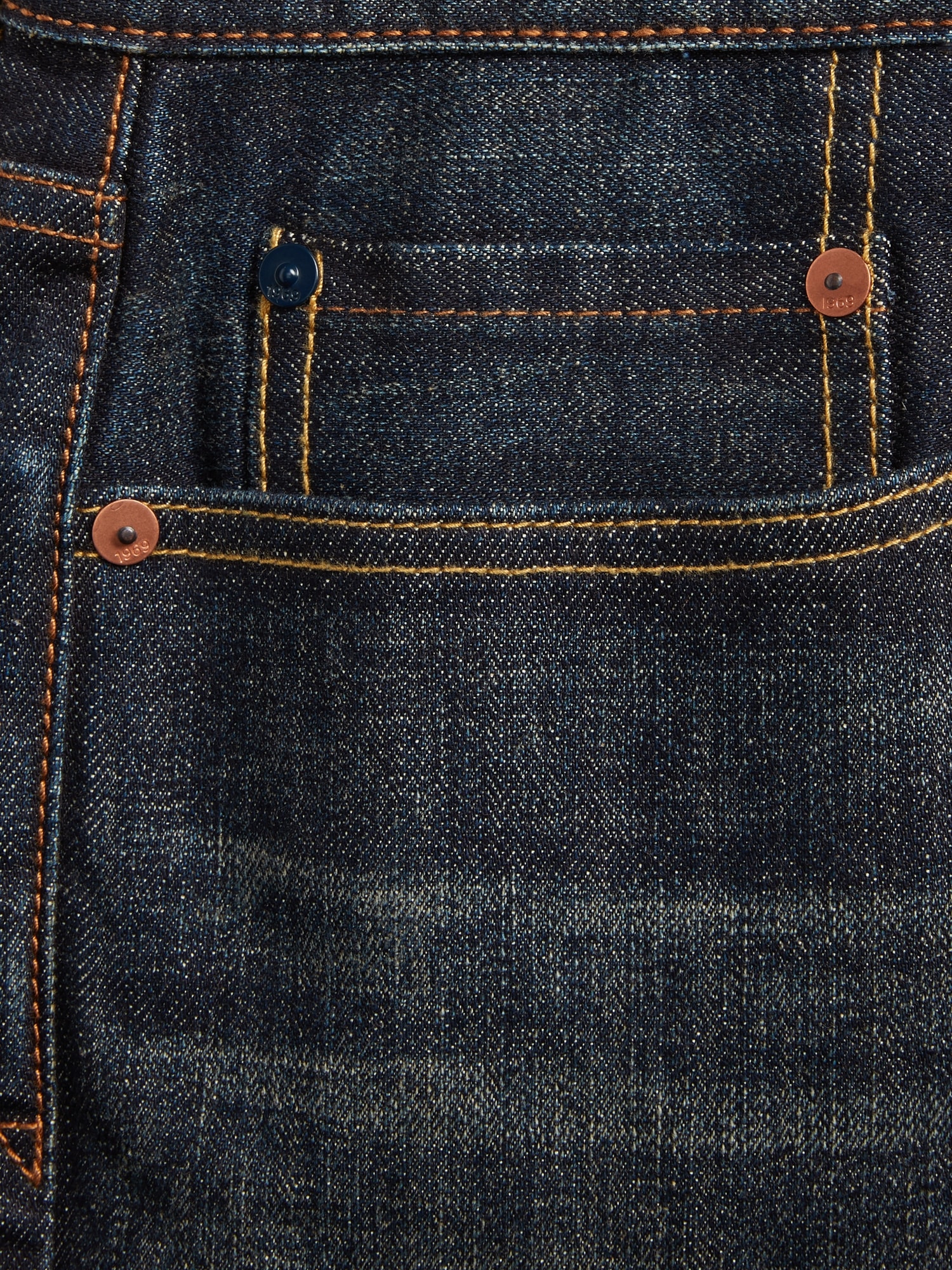 Selvedge Slim Jeans with GapFlex