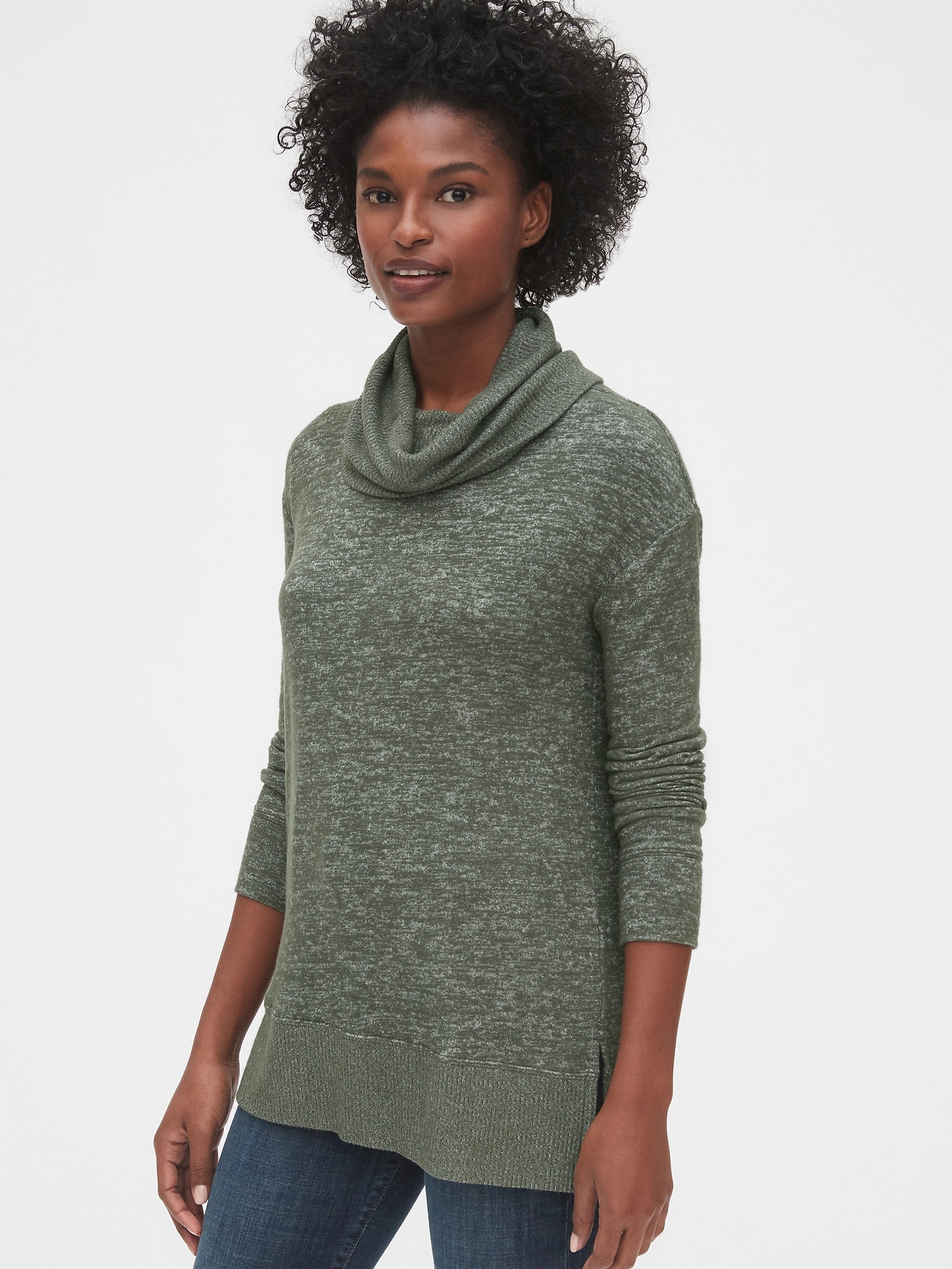 Cowl neck hotsell tunic sweater loft