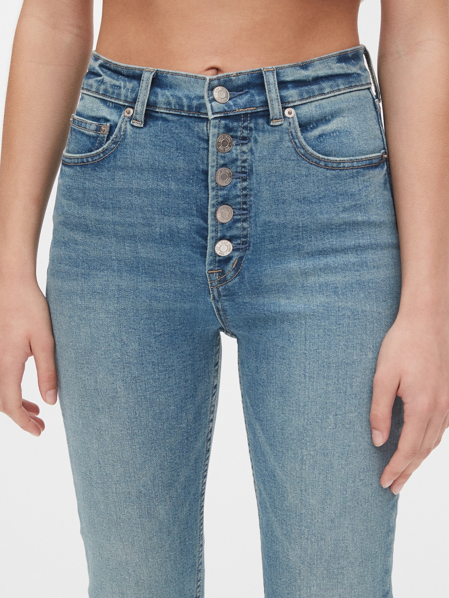 Gap button hot sale fly jeans