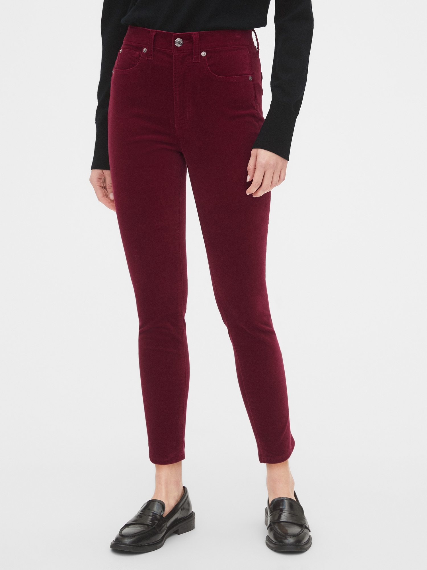 Gap velvet best sale skinny jeans