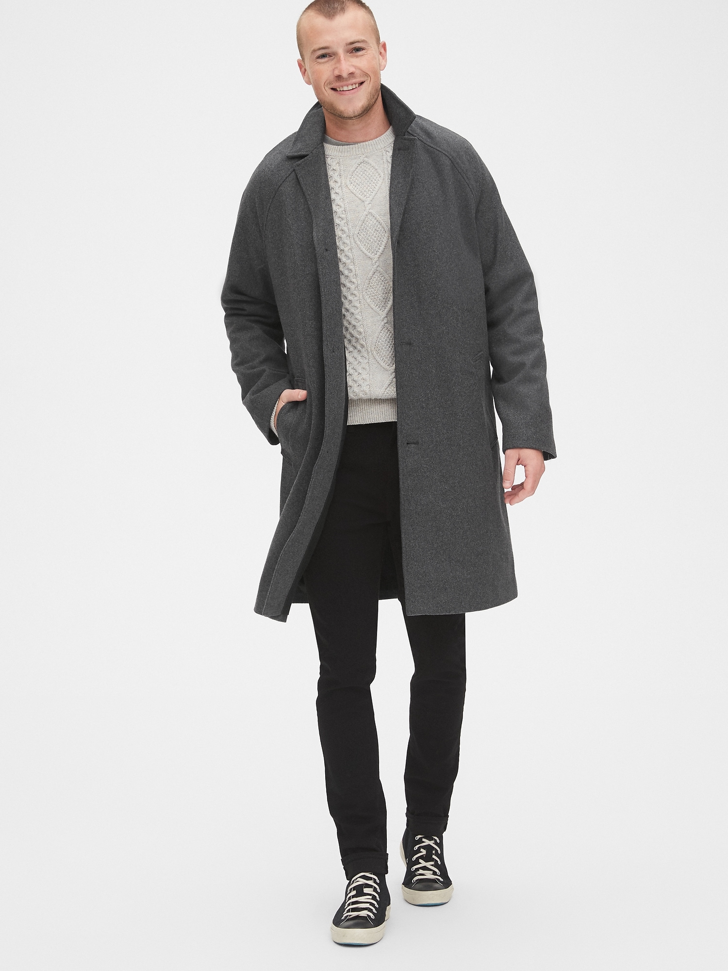 Wool-Blend Carcoat | Gap
