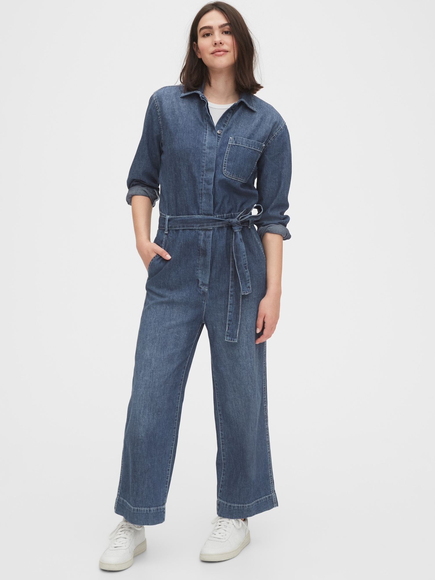 miss selfridge spot jumpsuit