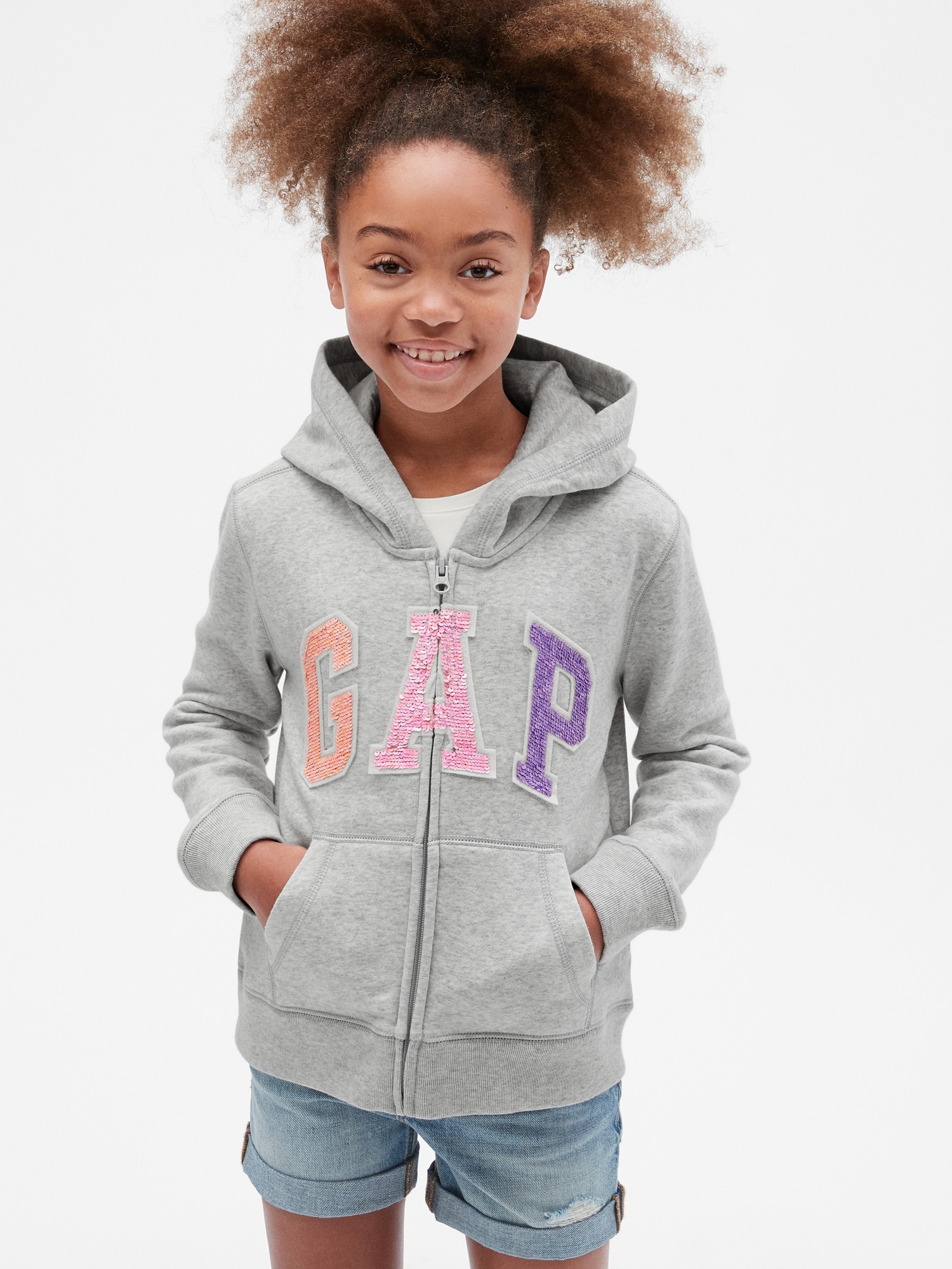 Kids gap hotsell logo hoodie sweatshirt