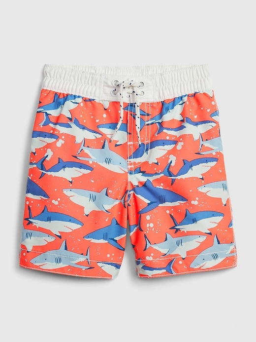 Shark on sale swim trunks