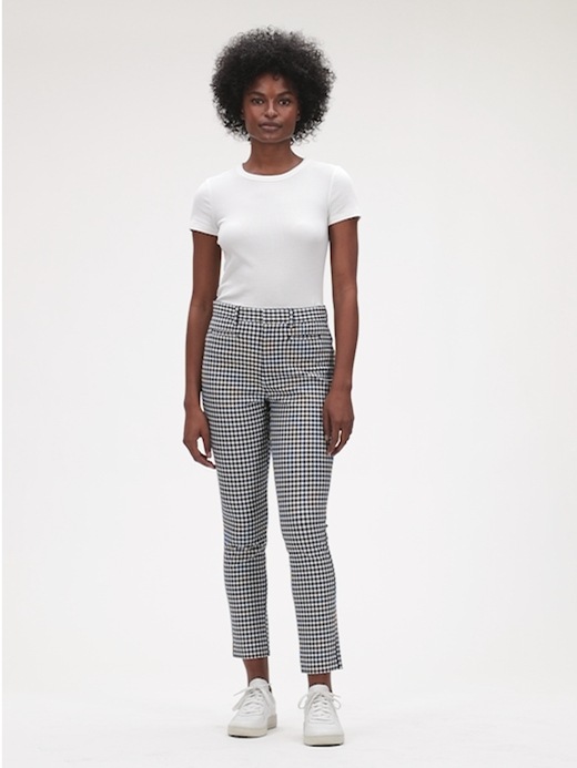 gap gingham pants