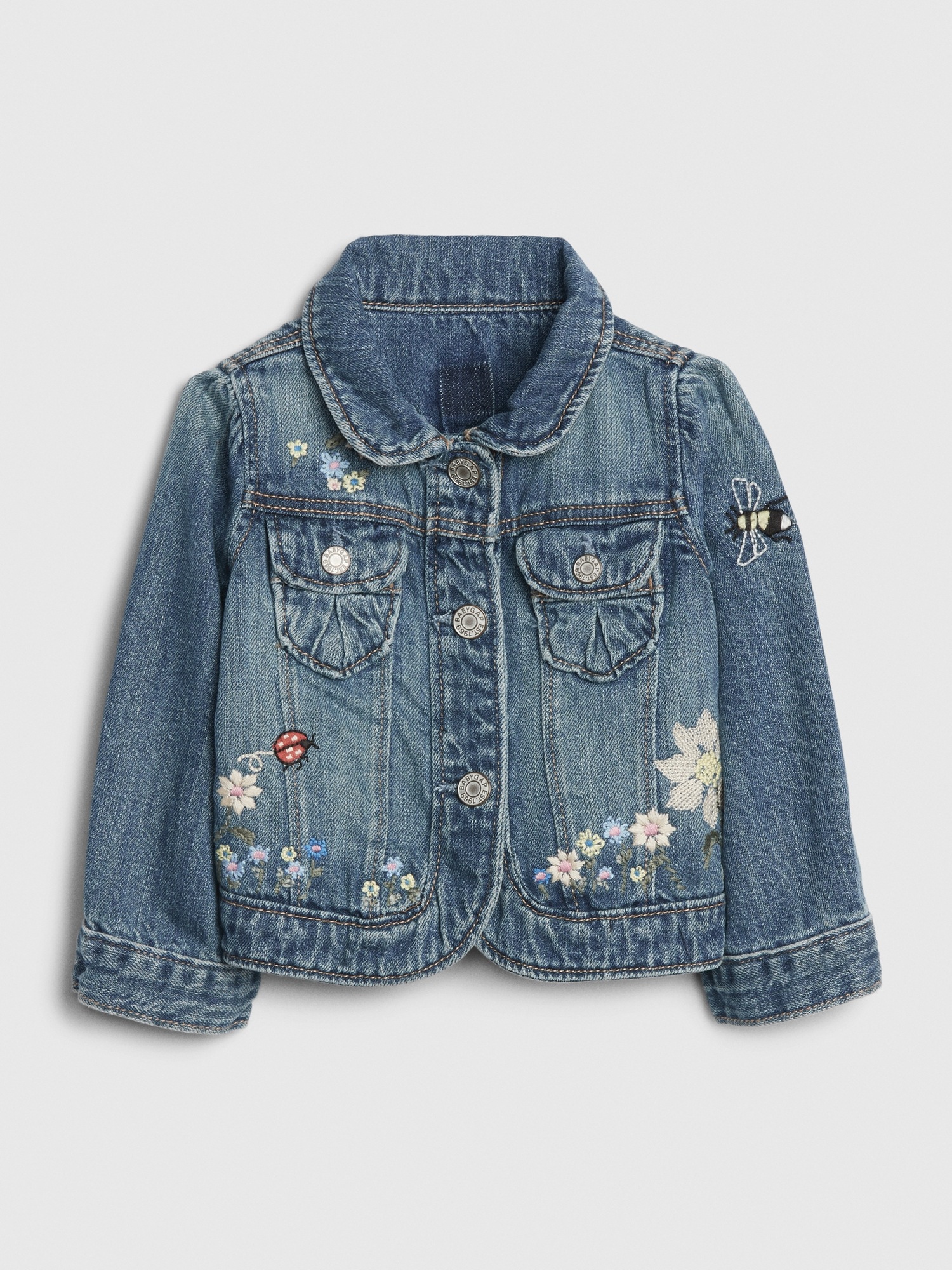 Gap baby denim jacket hotsell