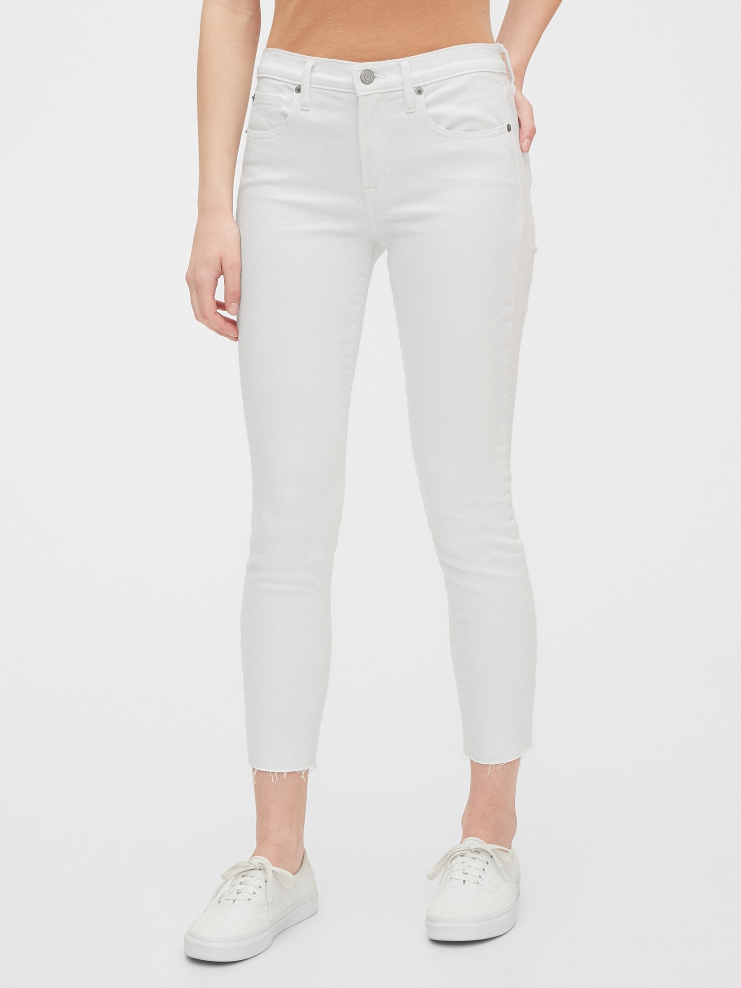 gap white skinny jeans