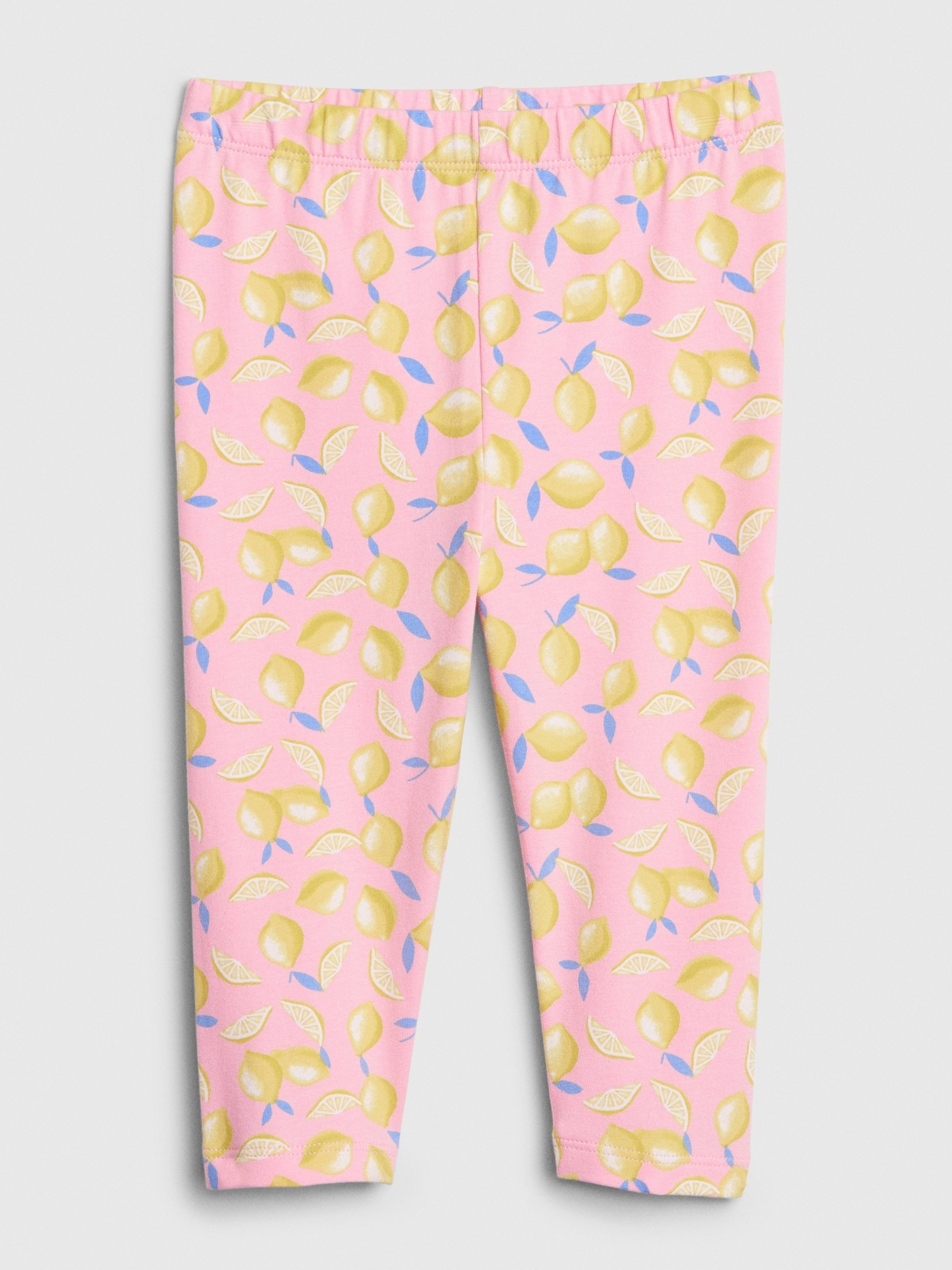 Lemon Print Cropped Leggings