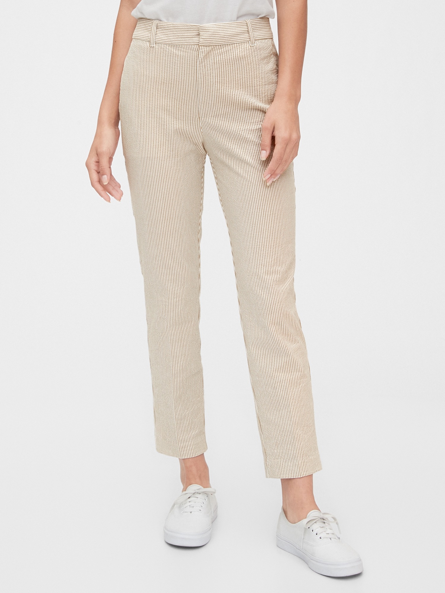 Women's 2025 seersucker capris