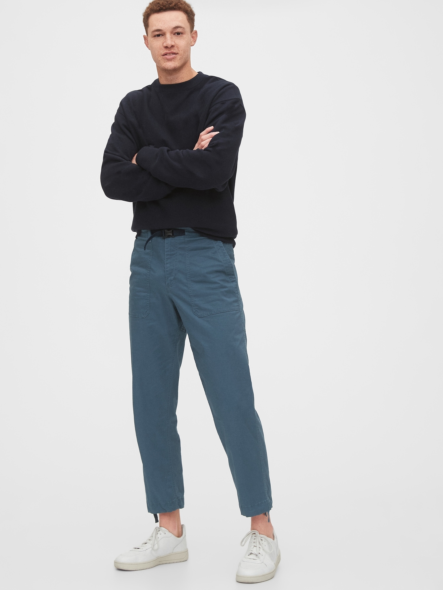 Relaxed Fit Belted joggers