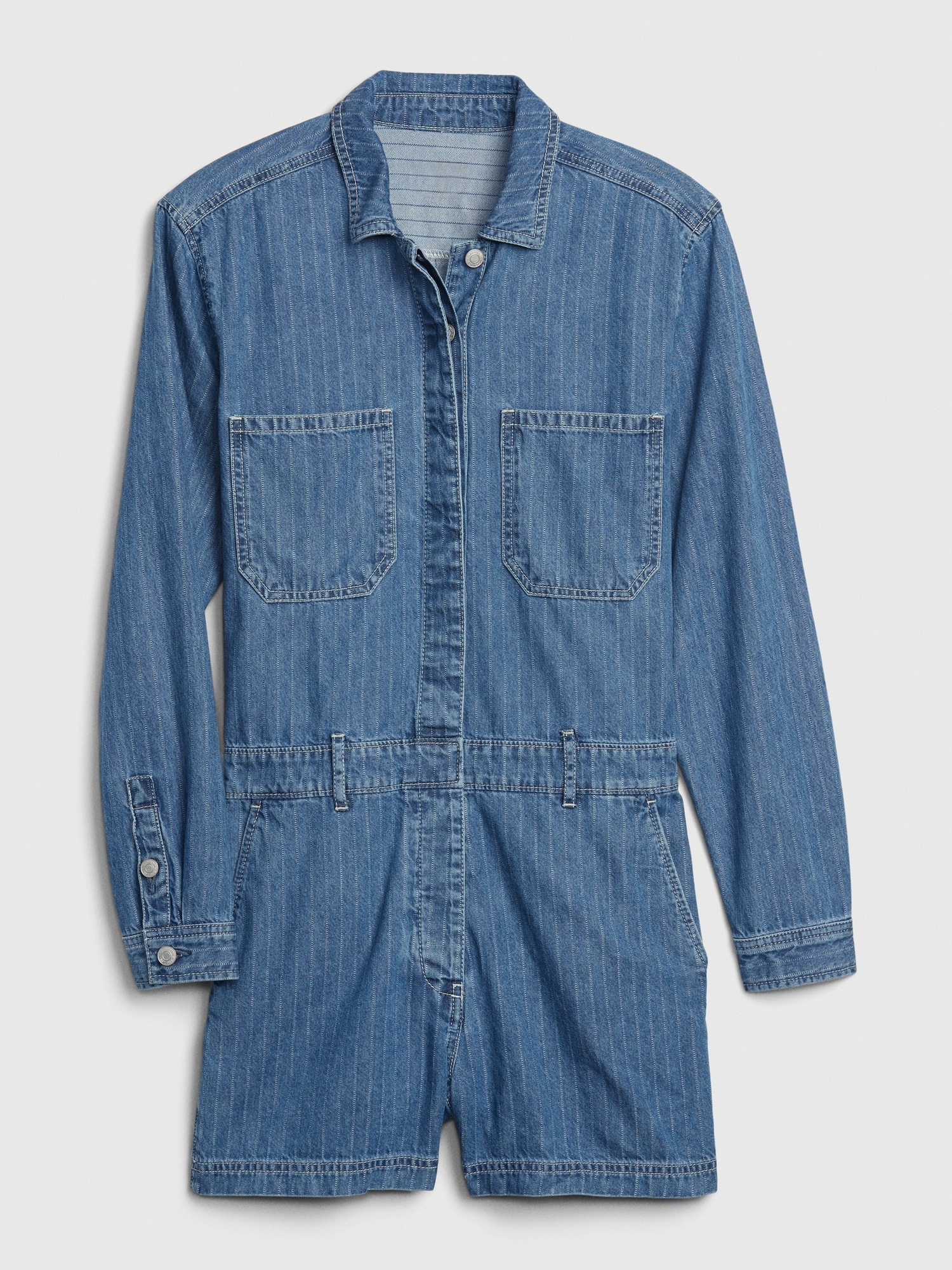 Denim discount utility romper