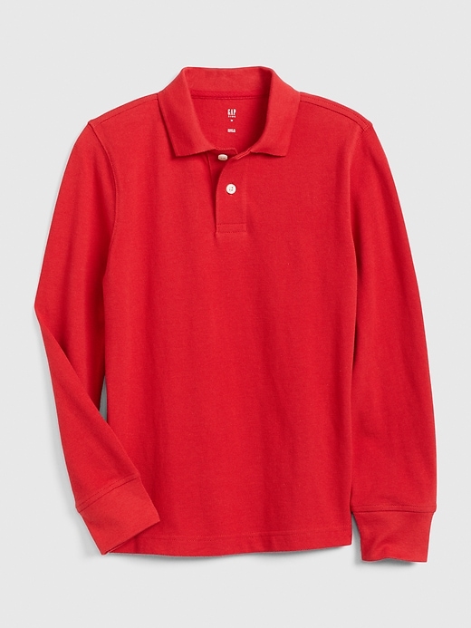 Kids Long Sleeve Polo T Shirt Gap