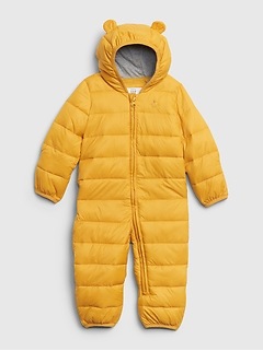 baby gap down snowsuit