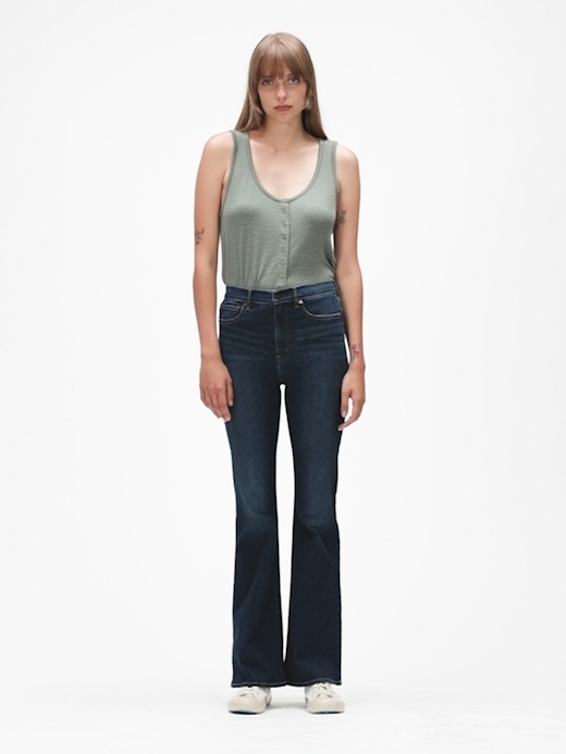 High Rise Flare Jeans with Washwell™