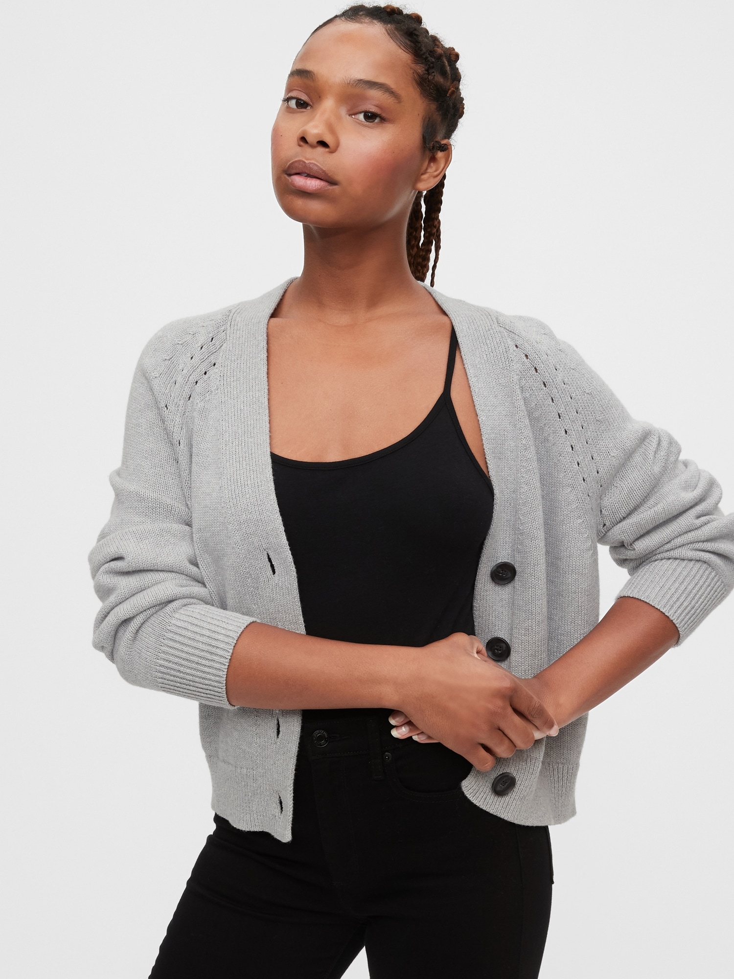 Grey slouchy clearance cardigan