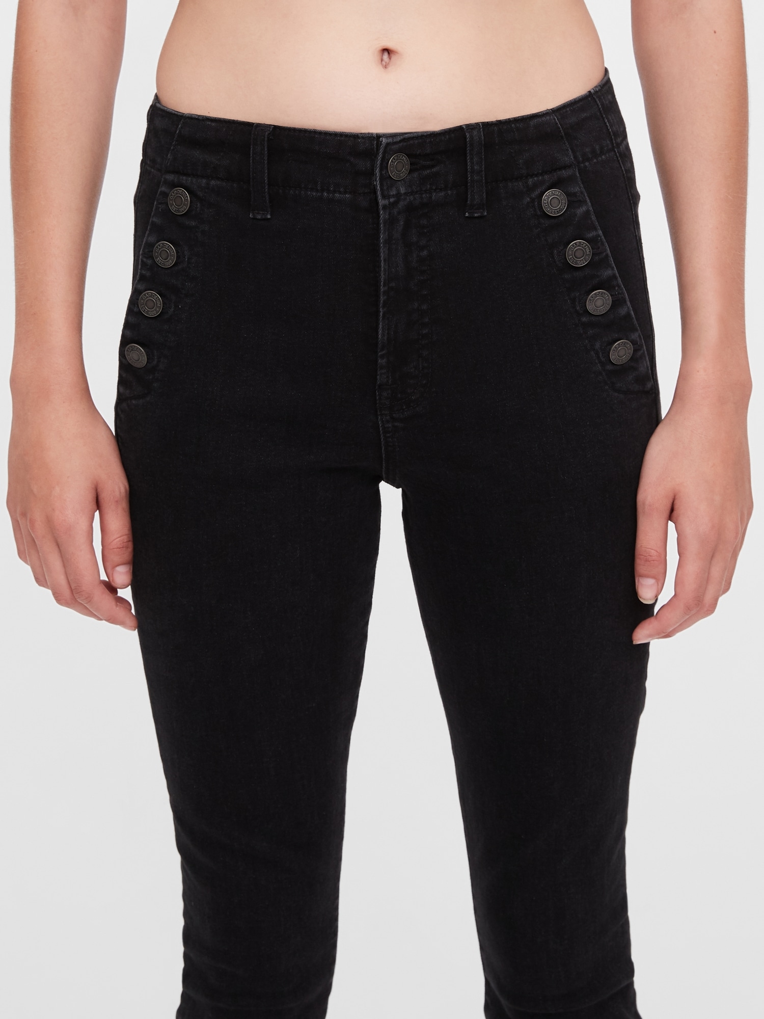  YZYEE Jeans for Women - High Waist Slant Pocket Skinny