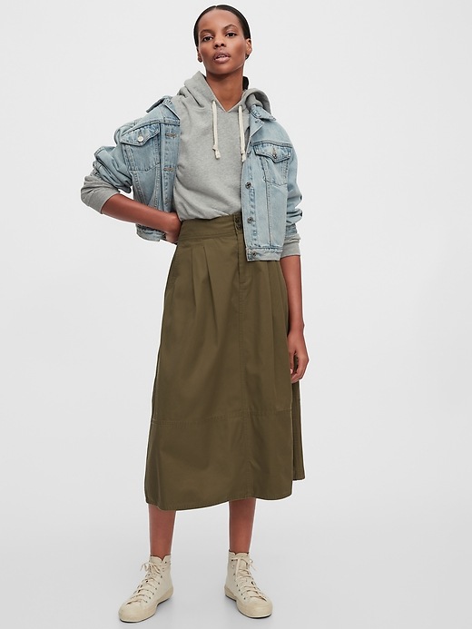 Khaki skirt outlet womens day