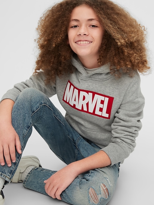 Grey marvel clearance sweatshirt