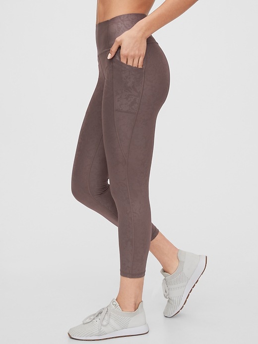 Gapfit High Rise Print Pocket 78 Leggings In Sculpt Revolution Gap 1712