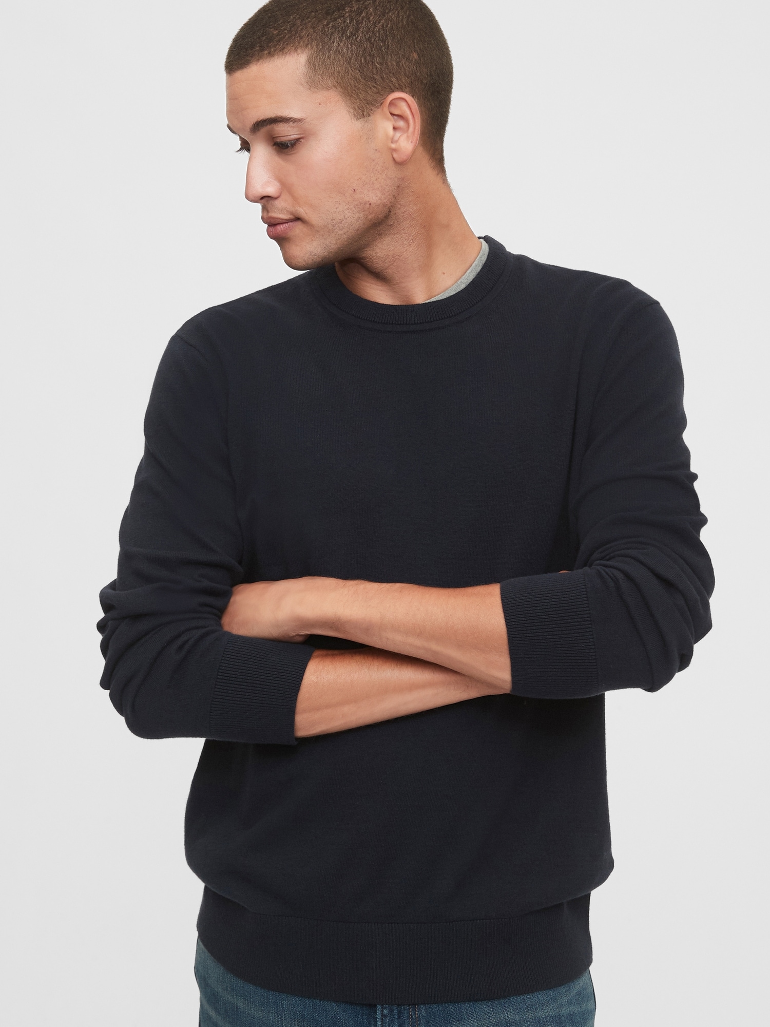 gap mainstay crewneck sweater