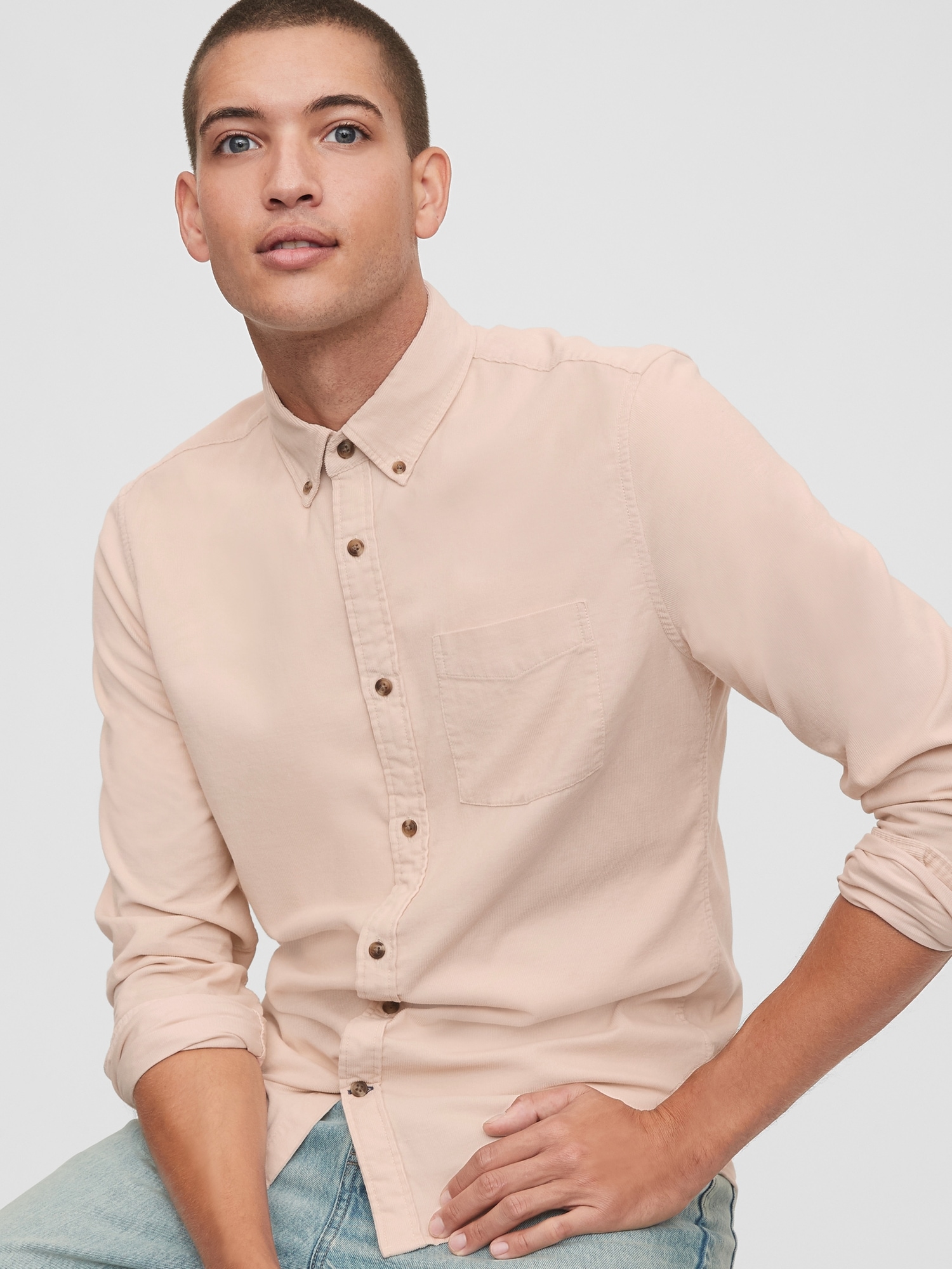 Corduroy Shirt in Slim Fit | Gap