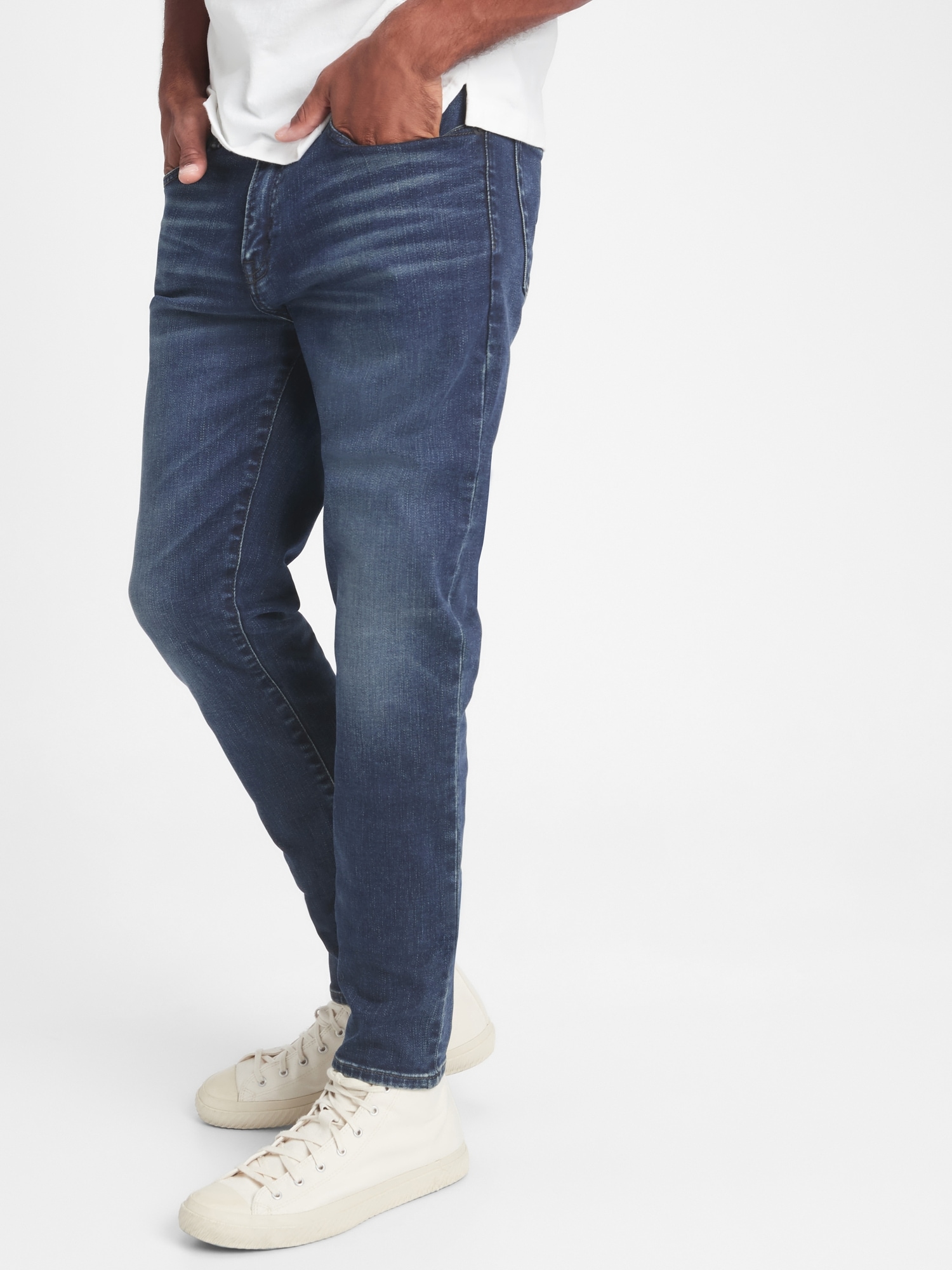 Buy GAP Men Men Blue Slim Fit Jeans With GapFlex 
