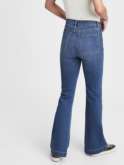 Wrangler high waisted front pocket flare in west coast