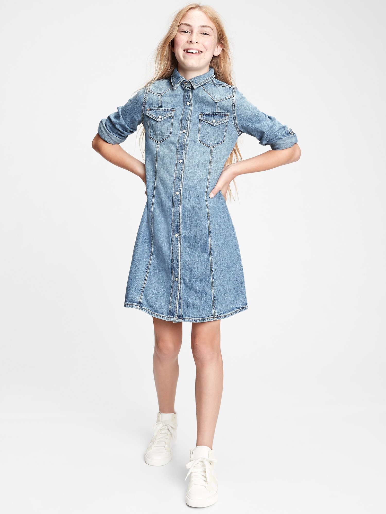 Kids denim clearance dresses