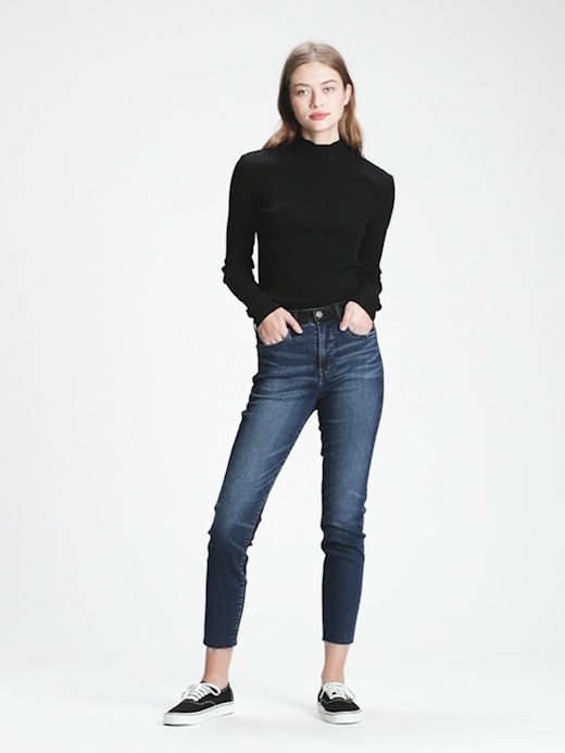 Gap super high rise true best sale skinny jeans