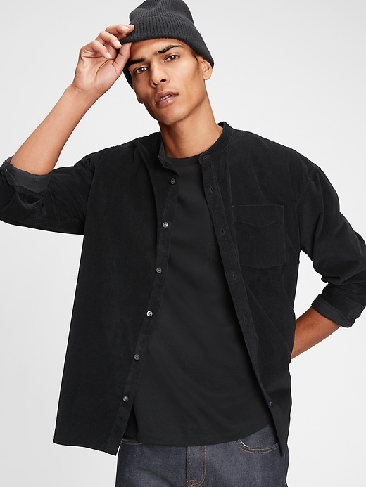 Band Collar Shirt