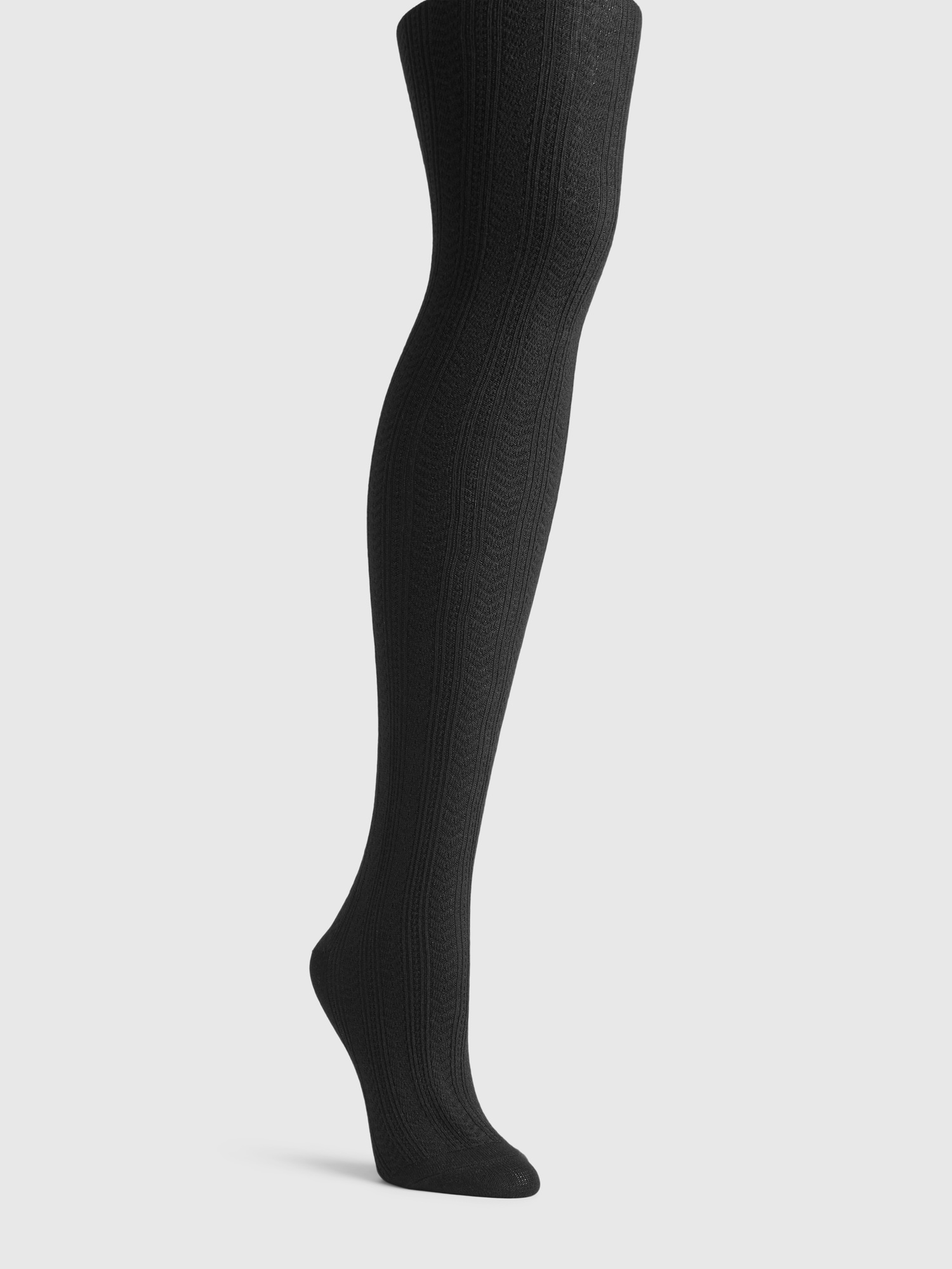 White Cable Knit Footless Tights – Feather + Sprout