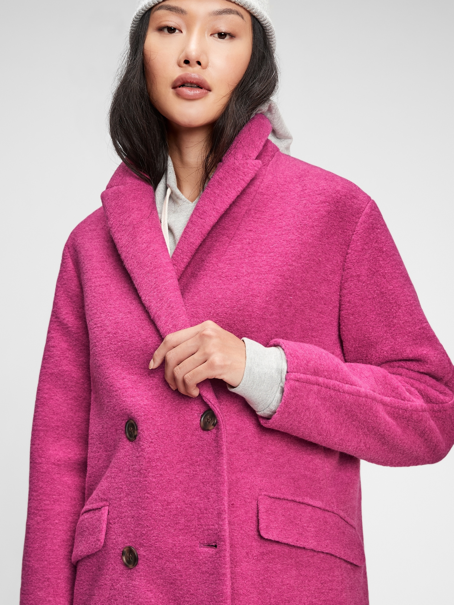 Women's Double Breasted Wool & Wool-Blend Coats