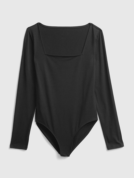 NU DENMARK 100% Polyamide Solid Black Bodysuit Size XS - 88% off