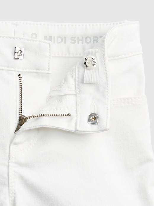 Image number 4 showing, Kids Denim Midi Shorts with Gap Shield